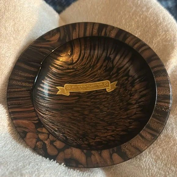 Elegant Brown Swirl Dining Bowl